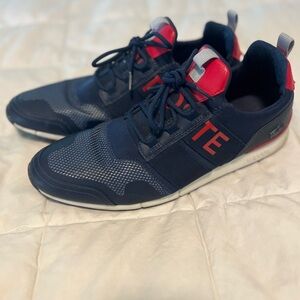 Navy and Red Men's Sneakers